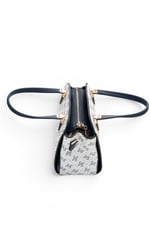 SP1136 Kadın El Çantası Monogram Beyaz - Lacivert SP1136-M178