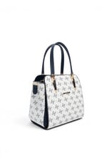 SP1136 Kadın El Çantası Monogram Beyaz - Lacivert SP1136-M178