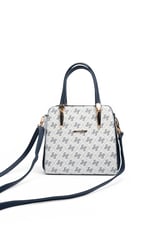 SP1136 Kadın El Çantası Monogram Beyaz - Lacivert SP1136-M178