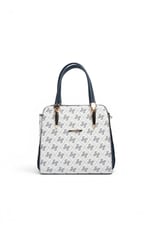 SP1136 Kadın El Çantası Monogram Beyaz - Lacivert SP1136-M178
