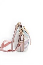 SP1137 Kadın Omuz Çantası Ekose Lila - Pembe SP1137-M71