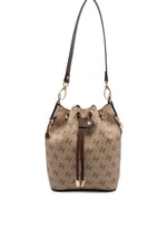 SP1137 Kadın Omuz Çantası Monogram Koyu Bej-Kahve