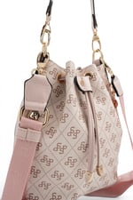 SP1137 Kadın Omuz Çantası Monogram Pembe - Pudra SP1137-M178