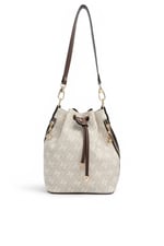 SP1137 Kadın Omuz Çantası Monogram Taş - Kahve SP1137-M178