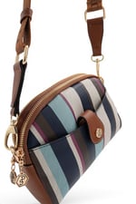 SP1144 Kadın Çapraz Çanta Ekose Mix - Taba SP1144-M2