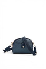 SP1144 Kadın Çapraz Çanta Logolu Lacivert - Lacivert SP1144-M46