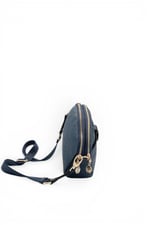 SP1144 Kadın Çapraz Çanta Logolu Lacivert - Lacivert SP1144-M46