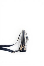SP1144 Kadın Çapraz Çanta Monogram Beyaz - Lacivert SP1144-M178