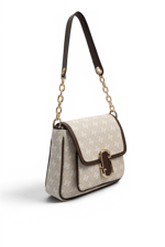 SP1147 Kadın Omuz Çantası Monogram Taş-Kahve