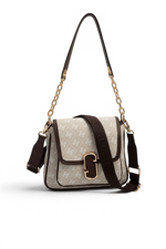 SP1147 Kadın Omuz Çantası Monogram Taş-Kahve