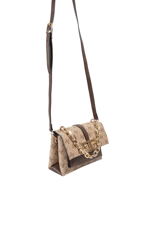 SP1148 Kadın Çapraz Çanta Monogram Koyu Bej-Kahve
