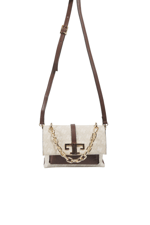 SP1148 Kadın Çapraz Çanta Monogram Taş-Kahve