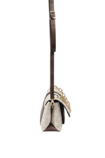 SP1148 Kadın Çapraz Çanta Monogram Taş-Kahve
