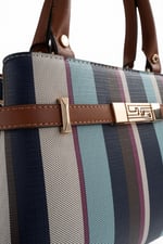 SP1149 Kadın El Çantası Ekose Mix - Taba SP1149-M2