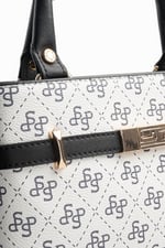 SP1149 Kadın El Çantası Monogram Beyaz-Siyah SP1149-M178