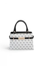 SP1149 Kadın El Çantası Monogram Beyaz-Siyah SP1149-M178