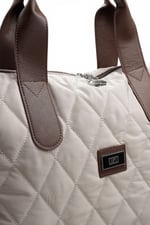 SP1152 Kadın Seyahat Çantası Memory Gri - Kahve SP1152-M187