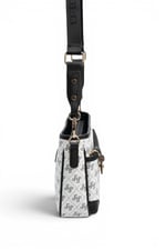 SP1160 Kadın Çapraz Çanta Monogram Beyaz - Siyah SP1160-M178