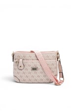 SP1160 Kadın Çapraz Çanta Monogram Pembe - Pudra SP1160-M178