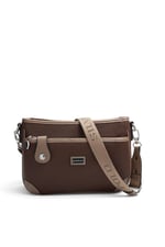 SP1160 Kadın Çapraz Çanta Petek Kahve - Vizon SP1160-M86