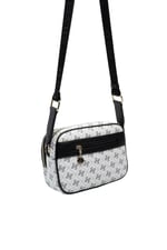 SP1162 Kadın Çapraz Çanta Monogram Beyaz-Siyah