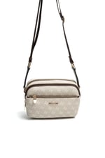 SP1162 Kadın Çapraz Çanta Monogram Taş-Kahve