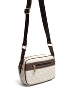SP1162 Kadın Çapraz Çanta Monogram Taş-Kahve