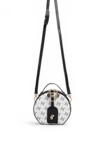 SP1163 Kadın Çapraz Çanta Monogram Beyaz - Siyah SP1163-M178