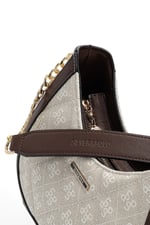 SP1168 Kadın Omuz Çantası Monogram Taş - Kahve SP1168-M178