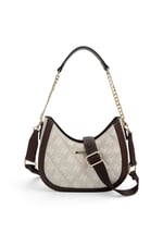 SP1168 Kadın Omuz Çantası Monogram Taş - Kahve SP1168-M178