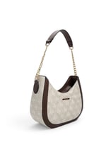 SP1168 Kadın Omuz Çantası Monogram Taş - Kahve SP1168-M178