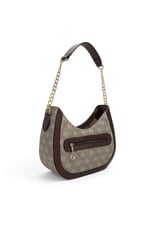 SP1168 Kadın Omuz Çantası Monogram Y.Yeşil - Kahve SP1168-M178