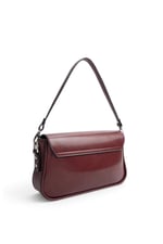 SP1179 Kadın Omuz Çantası Düz Cilt Bordo - Bordo SP1179-M224