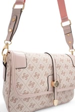 SP1182 Kadın Çapraz Çanta Monogram Pembe - Pudra SP1182-M178