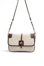 SP1182 Kadın Çapraz Çanta Monogram Taş - Kahve SP1182-M178