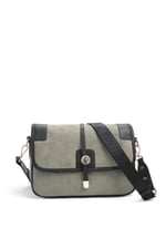 SP1182 Kadın Çapraz Çanta Süet Life Yeşil - Siyah SP1182-M12