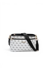 SP1184 Kadın Çapraz Çanta Monogram Beyaz - Siyah SP1184-M178
