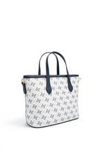 SP1185 Kadın El Çantası Monogram Beyaz - Lacivert SP1185-M178