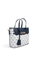 SP1185 Kadın El Çantası Monogram Beyaz - Lacivert SP1185-M178