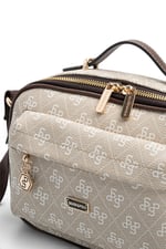 SP1186 Kadın Çapraz Çanta Monogram Taş-Kahve