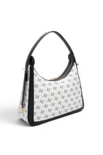 SP1187 Kadın Omuz Çantası Monogram Beyaz - Siyah SP1187-M178