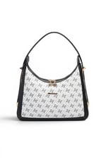 SP1187 Kadın Omuz Çantası Monogram Beyaz - Siyah SP1187-M178