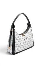 SP1187 Kadın Omuz Çantası Monogram Beyaz - Siyah SP1187-M178