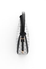 SP1187 Kadın Omuz Çantası Monogram Beyaz - Siyah SP1187-M178