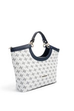 SP1189 Kadın El Çantası Monogram Beyaz - Lacivert SP1189-M178