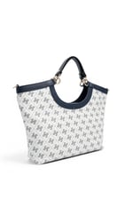 SP1189 Kadın El Çantası Monogram Beyaz - Lacivert SP1189-M178