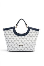 SP1189 Kadın El Çantası Monogram Beyaz - Lacivert SP1189-M178
