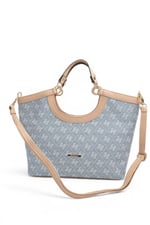 SP1189 Kadın El Çantası Monogram Mavi - Ten SP1189-M178