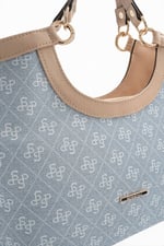 SP1189 Kadın El Çantası Monogram Mavi - Ten SP1189-M178