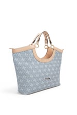 SP1189 Kadın El Çantası Monogram Mavi - Ten SP1189-M178